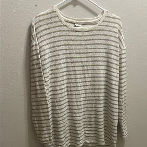 A New Day Cream and Tan Knit Top